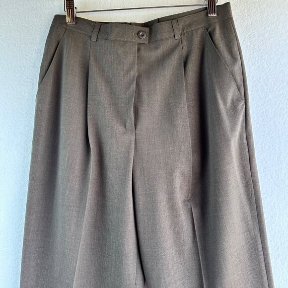 ❌SOLD❌ Escada Pants Womens Size 40 Medium Brown Tan New Wool High Waisted - Picture 3 of 11